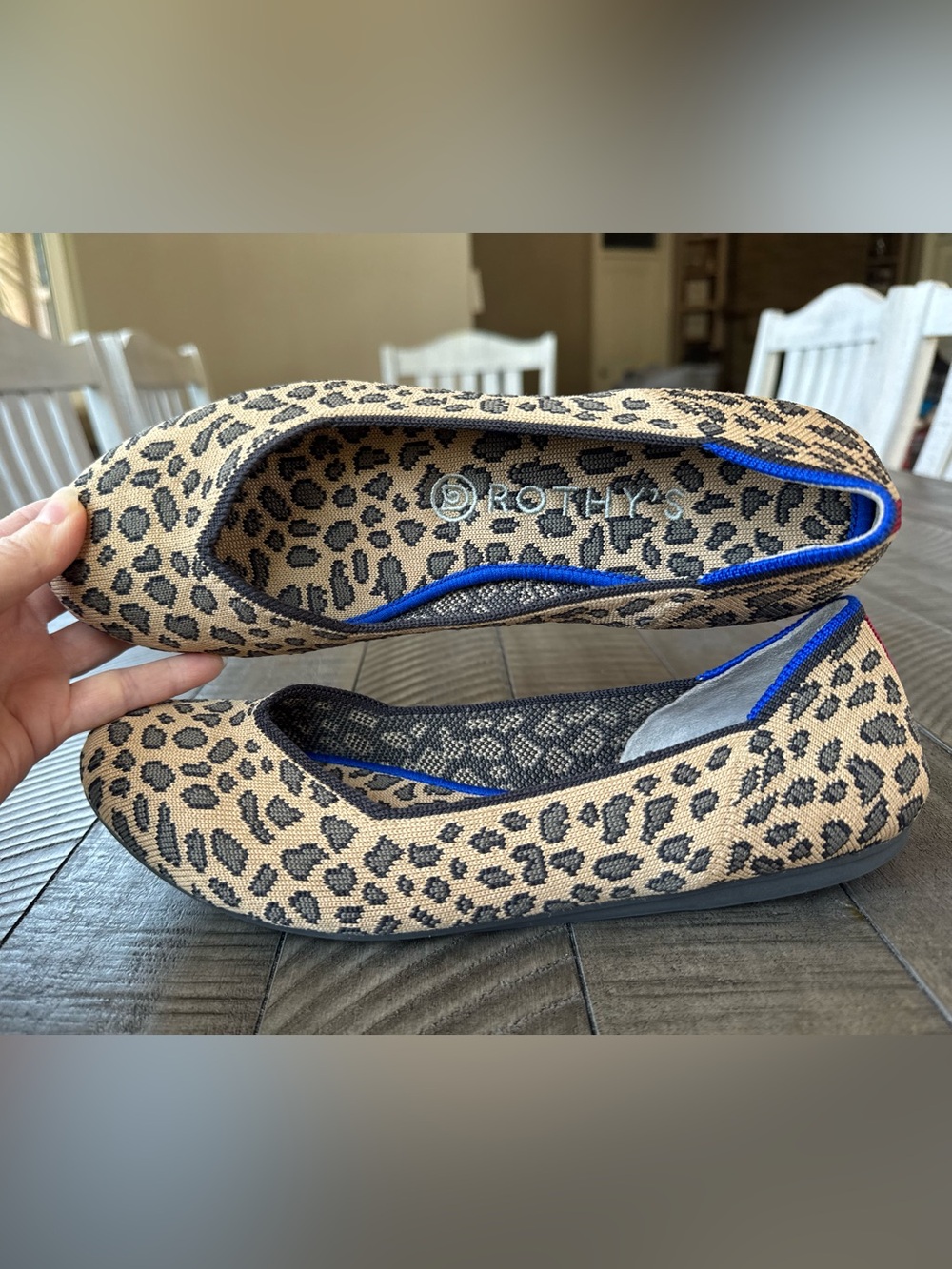 Rothy's “THE FLAT” Cheetah Ballet Flat Women’s Size 8